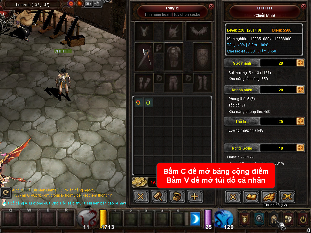 Chức năng chính của Game MU Thiên Thần